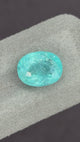 5.09ct Natural Neon Blue Paraiba Tourmaline oval gemstone alternate angle view | SARATTI
