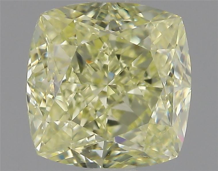 Cushion Shaped Fancy Light Yellow Diamond | Saratti