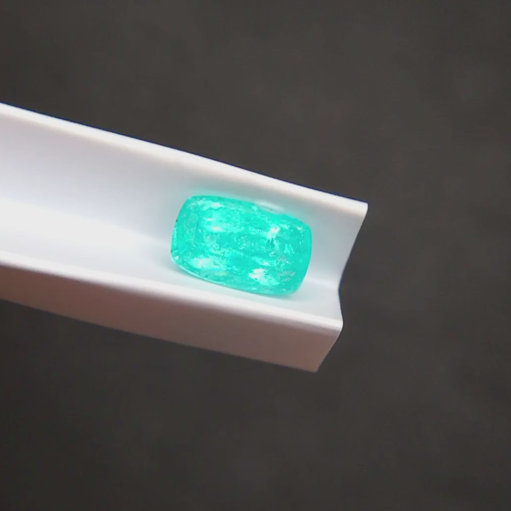 2.05 carats Natural Neon Blue Paraiba Tourmaline | Cushion