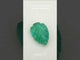 1.18 carats Green Natural Emerald | Carved Leaf