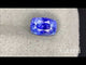 Cornflower Blue Unheated Natural sapphire cushion angled view | SARATTI