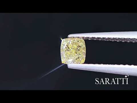 1.11 carat Natural Fancy Light Brownish Yellow Diamond | Cushion Modified Brilliant – GIA Certified