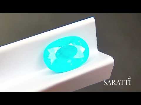 2.23 carats Mozambique Neon Blue Natural Paraiba Tourmaline | Oval – 9.65 × 7.01 × 4.42mm