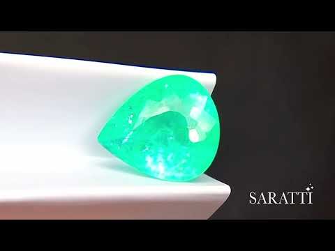 Neon Greenish Blue Tourmaline for Bespoke Jewelry | SARATTI  
