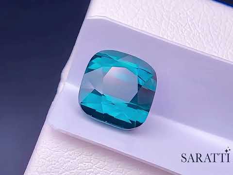 3.03 carats Natural Blue Tourmaline Gemstone | Cushion Cut