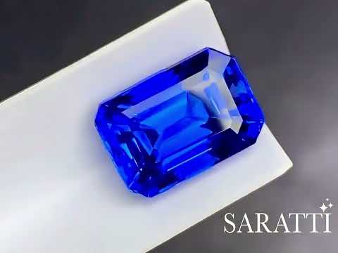 6.43 carats Natural Tanzanite Gemstone | Emerald Cut – 11.7 × 8.3 × 7.4 mm