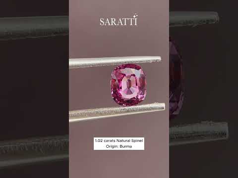 1.02 carats Burmese Natural Pink-Purple Spinel | Cushion Cut