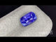 Cornflower Blue Unheated Natural sapphire cushion angled view | SARATTI  