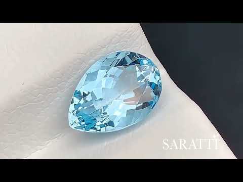 2.23 carats Natural Santa Maria Aquamarine | Pear – 10.08 × 7.10 × 5.57mm