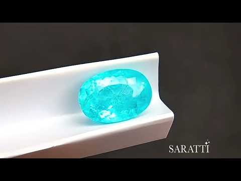 2.53 carats Neon Blue Natural Paraiba Tourmaline | Oval – 9.53 × 6.79 × 5.31mm