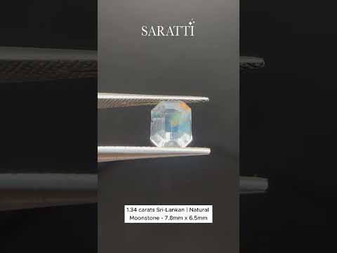 1.34 cts Sri Lankan Natural Moonstone Gemstone | Octagonal