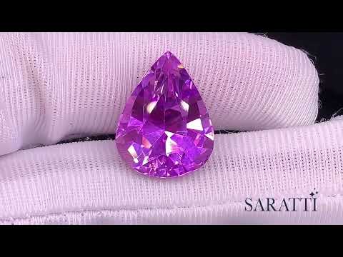 Loose Pear Shape Kunzite Gemstone | SARATTI 