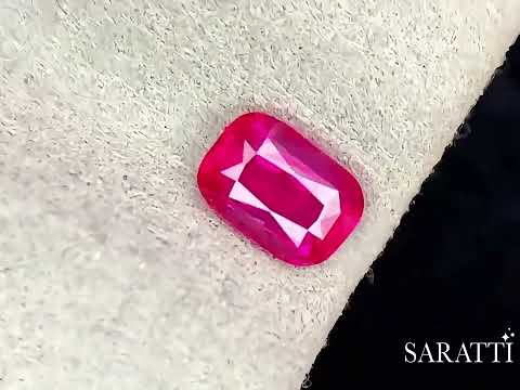 1.01 carats Natural Ruby Gemstone | Cushion Cut