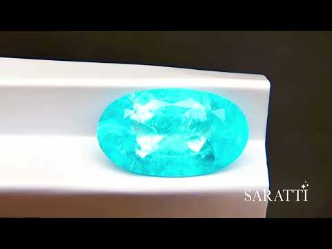 2.17 carats Brazil Greenish Blue Natural Paraiba Tourmaline | Oval – 11.39 × 6.61 × 4.44mm