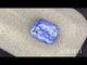 Blue Unheated Natural sapphire cushion angled loose gemstone view | SARATTI  