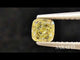  Cushion Natural Fancy Light Yellow diamond loose gemstone macro view | SARATTI  
