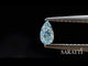 Natural Fancy Blue diamond pear loose stone angled view | SARATTI  