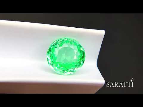Loose Neon Green Tourmaline Gemstone for Custom Jewelry | SARATTI