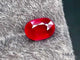 0.99 carats Natural Ruby Gemstone | Oval – 6.54 × 4.53 × 3.06 mm