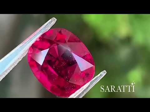 4.59 carats Natural Rubellite Tourmaline | Oval – 11.1 × 9.9 × 5.2mm