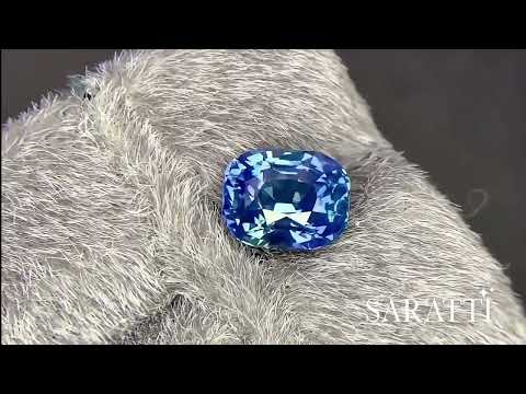 2.04 carats Unheated Natural Blue Sapphire | Cushion