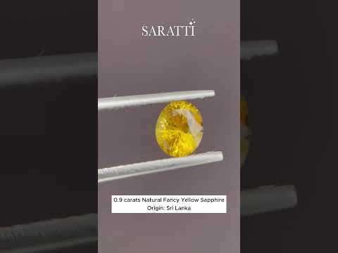 0.90 carats Natural Sri Lankan Ceylon Yellow Sapphire | Oval