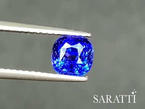 1.59 carats Natural Royal Blue Sapphire Gemstone | Cushion Shape