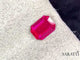 0.73 carats Natural Unheated Pigeon Blood Ruby Gemstone | Emerald Cut