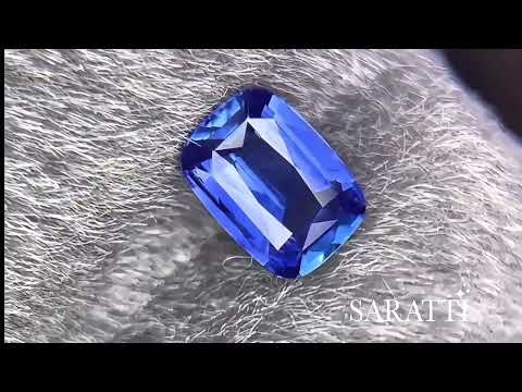 1.04 carats Unheated Natural Royal Blue Sapphire | Cushion – 6.90 × 4.91 × 3.02mm