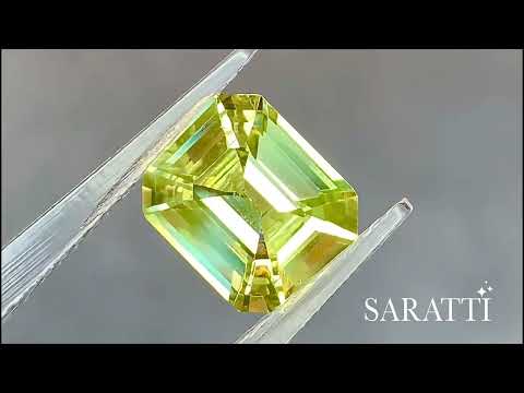 3.52 carats Natural Canary Yellow Chrysoberyl | Octagonal – 9.86 × 8.19 × 5.13mm