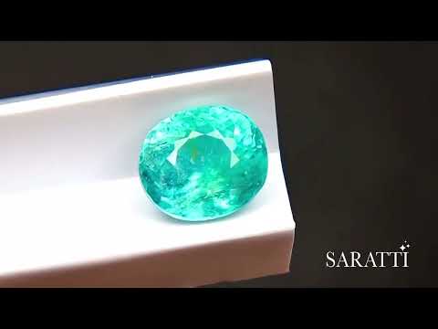 Loose Neon Blue Tourmaline for Custom Jewelry | SARATTI  

