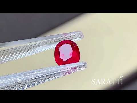 1.31 carats Natural Pigeon’s Blood Ruby | Oval – 6.70 × 5.10 × 4.07mm