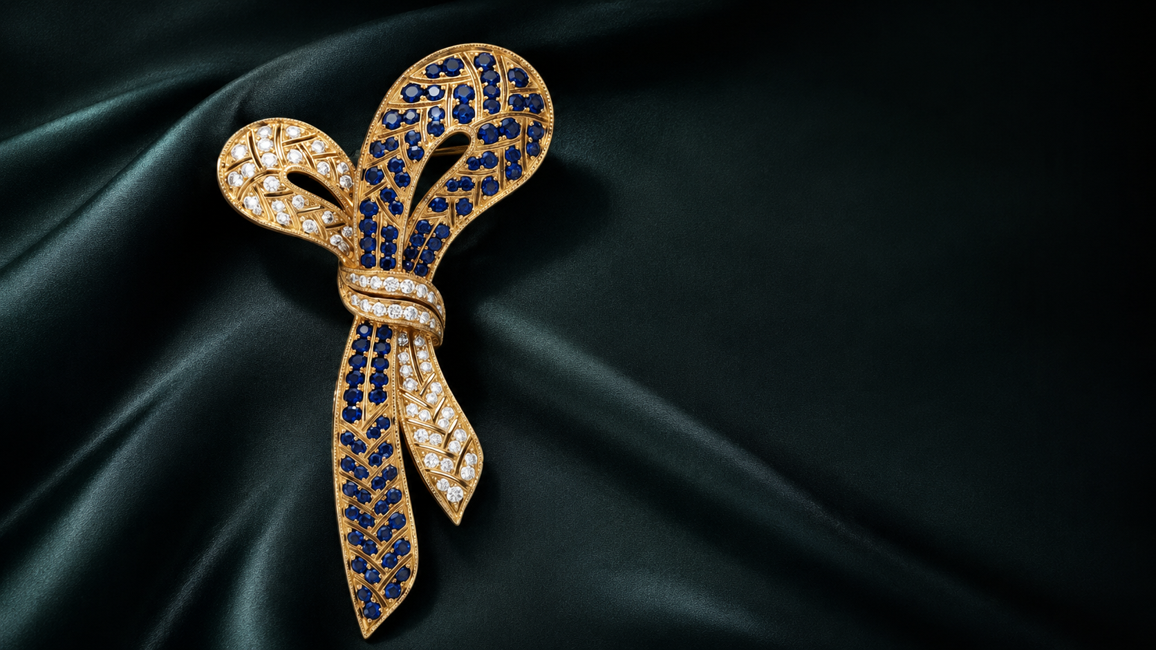 Nocturne Ribbon Brooch