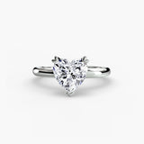 VERA Heart Cut Heart-Prong Solitaire Ring Setting in 950 Platinum | SARATTI