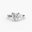 VERA Heart Cut Heart-Prong Solitaire Ring Setting in White Gold | SARATTI