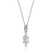 VERA Heart-Prong – Marquise Cut Solitaire Necklace Setting