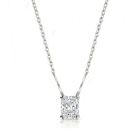 VERA Heart-Prong – Radiant Cut Solitaire Necklace Setting
