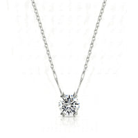 VERA Heart-Prong – Round Cut Solitaire Necklace Setting