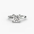 VERA – Princess Cut Heart-Prong Solitaire Ring Setting in White Gold | SARATTI