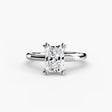 VERA Radiant Cut Heart-Prong Solitaire Ring Setting in White Gold | SARATTI