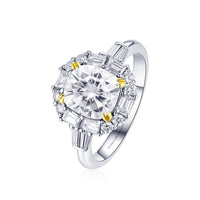 Zuri • 2 Carat Cushion Cut Moissanite Ring in White Gold