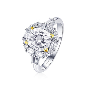 2 Carat Cushion Cut Diamond Ring In White Gold | Custom Rings | Modern Gem Jewelry