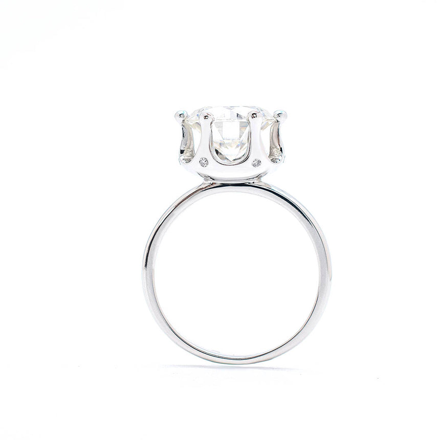 1 ct. Crown Diamond Ring In 18K White Gold | 