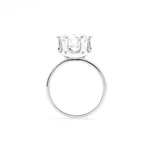 Estelle • Crown Diamond Ring In 18K White Gold