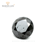 1.14 Carats Natural Black Diamond Round Cut - Modern Gem Jewelry 