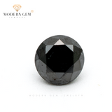 1.14 Carats Natural Black Diamond Round Cut - Modern Gem Jewelry 