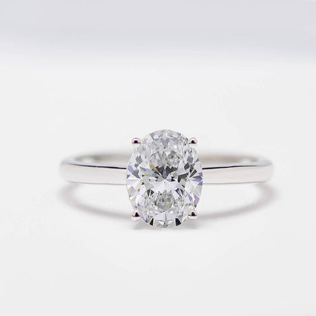 1.2 Carat Diamond Ring Solitaire 18K White Gold | Custom Rings | Modern Gem Jewelry