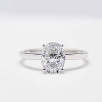 MIA • 1 Carat Diamond Ring Solitaire 18K White Gold