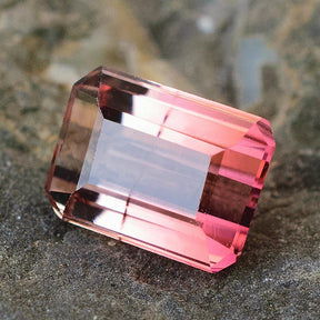 1.65 Carats Pink Natural Tourmaline Emerald Cut | 8mm x 6mm - Modern Gem Jewelry 