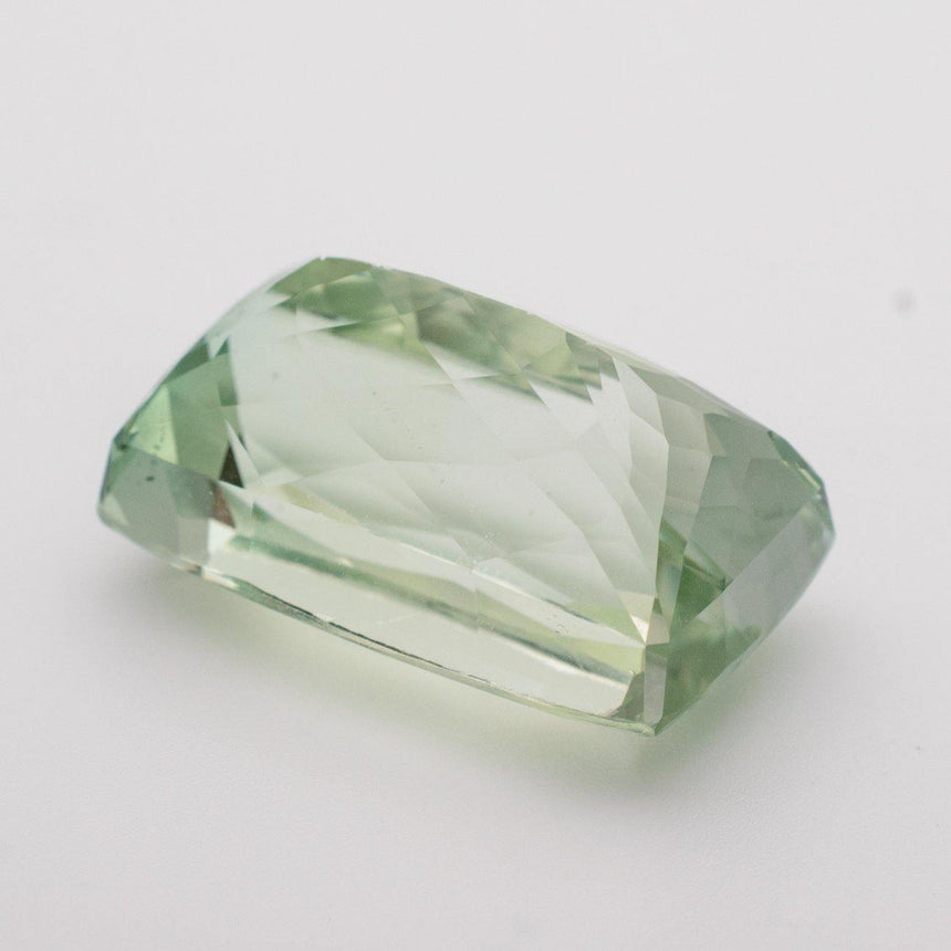 52 Carats Light Green Natural Kunzite Rectangular Cushion Cut - Modern Gem Jewelry 